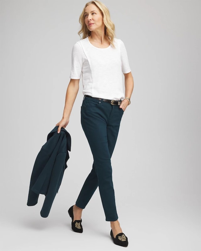 Slub Paneled Elbow Tee - image 2